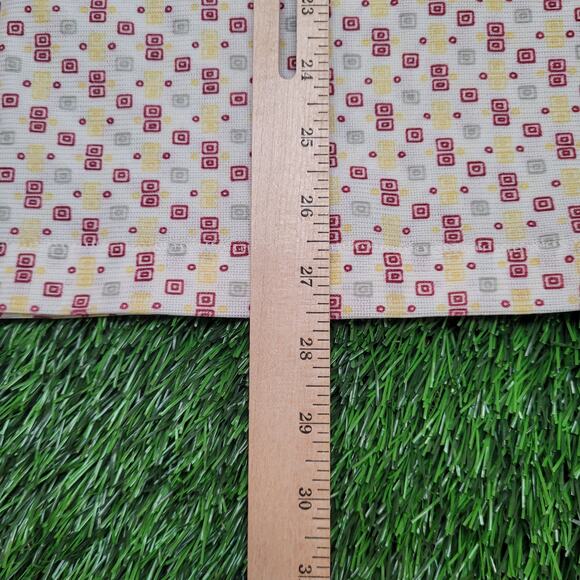 VTG 70s Wrangler Dagger Collar Geometric Polo Shirt Large Geometric AOP Disco - Picture 6 of 9